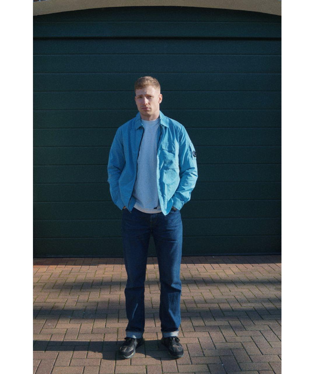 CP COMPANY Голубая полиамидовая куртка, фото 7