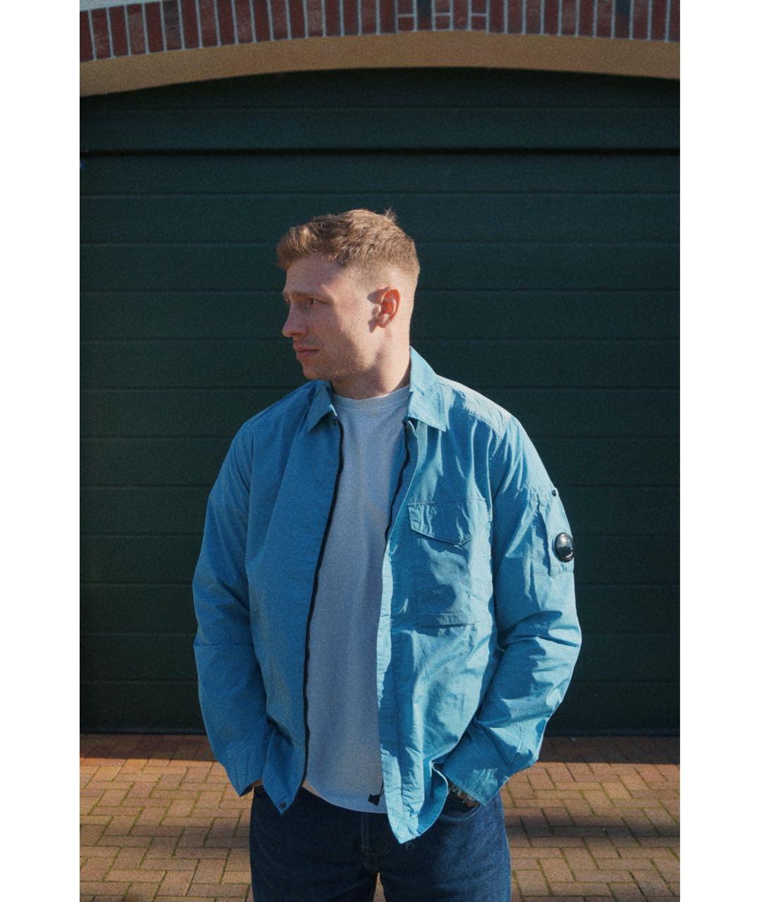 CP COMPANY Голубая полиамидовая куртка, фото 6