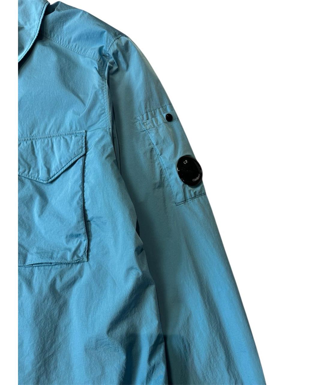 CP COMPANY Голубая полиамидовая куртка, фото 4