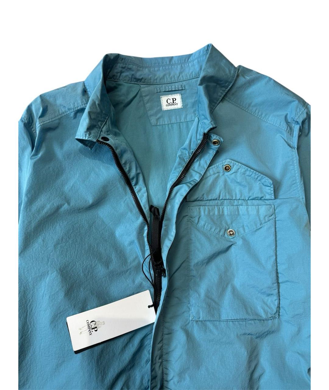 CP COMPANY Голубая полиамидовая куртка, фото 3