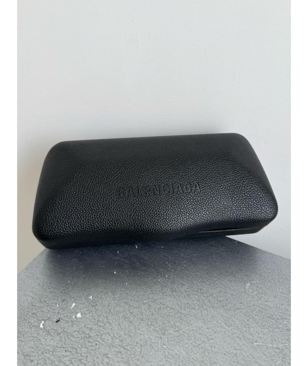 BALENCIAGA Черные пластиковые солнцезащитные очки, фото 4