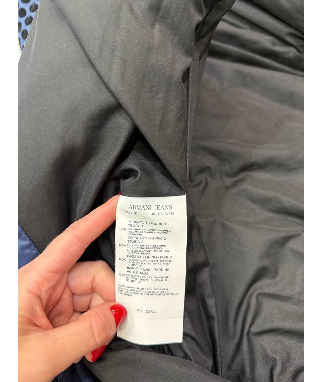 ARMANI JEANS Голубой жилет, фото 5