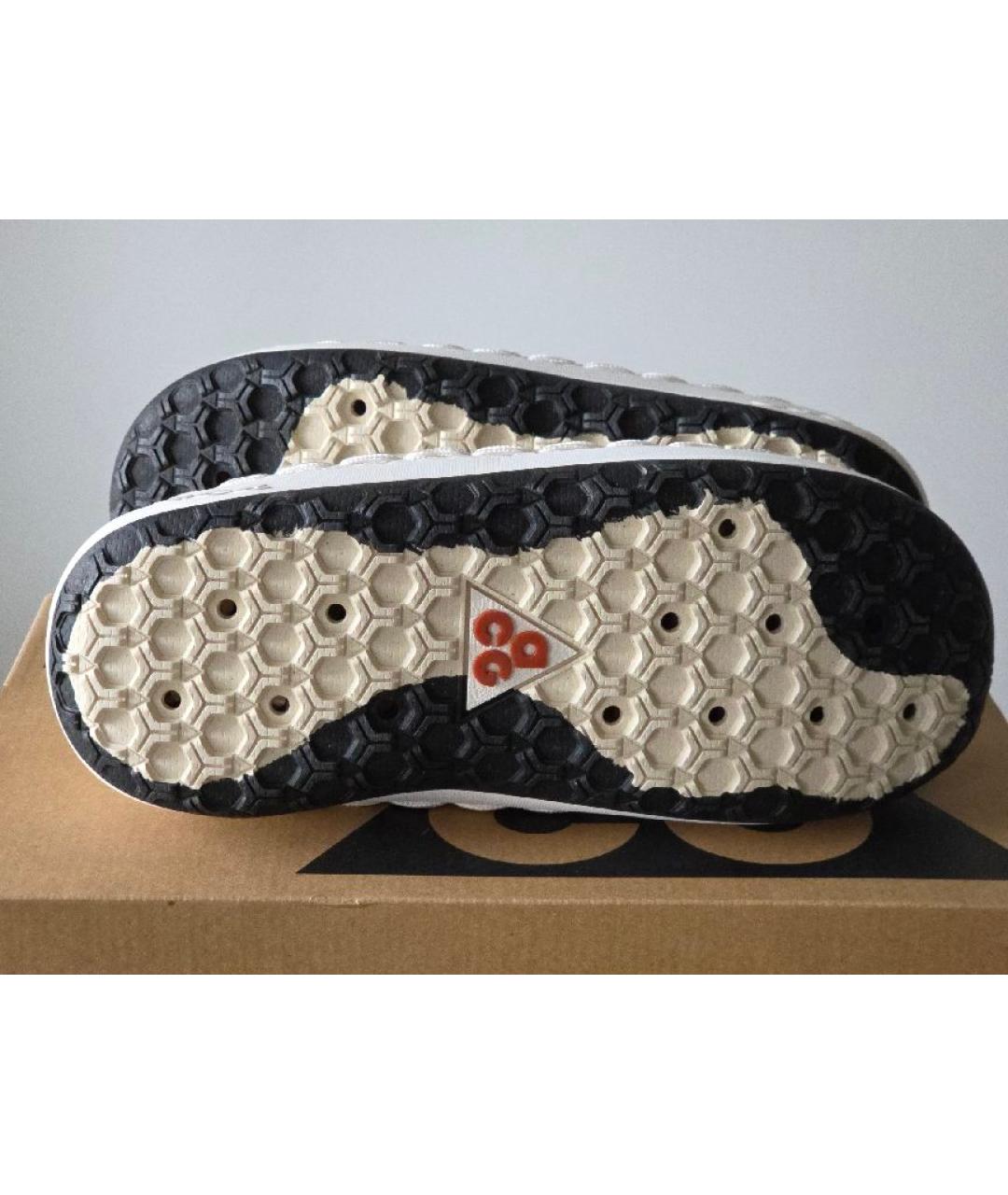 NIKE ACG Бежевые синтетические низкие кроссовки / кеды, фото 5