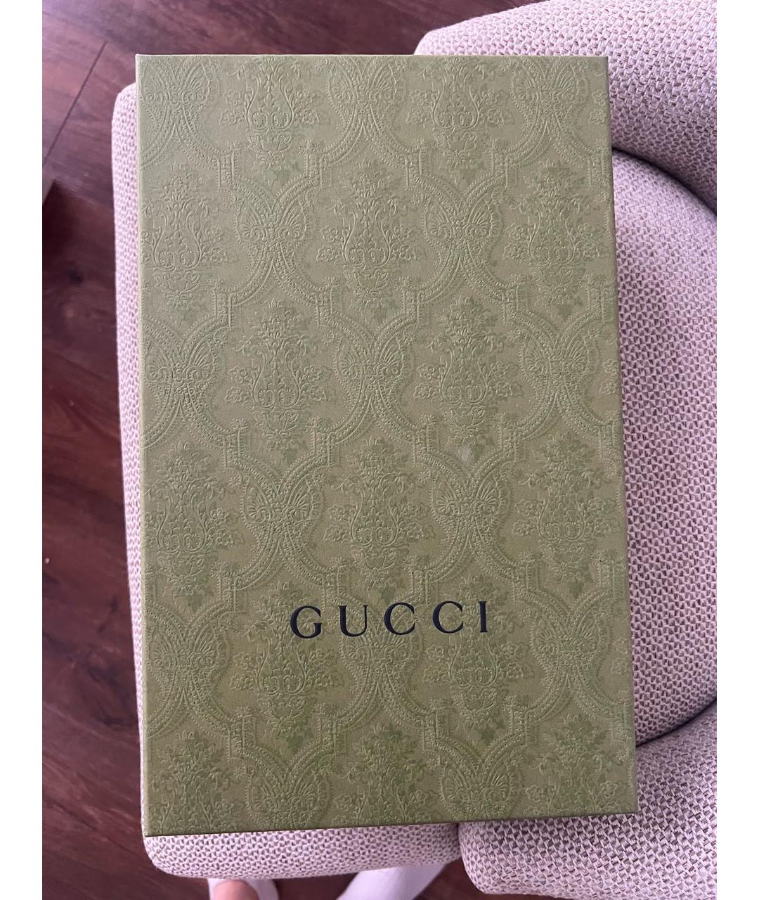 GUCCI Белые кожаные кеды, фото 8