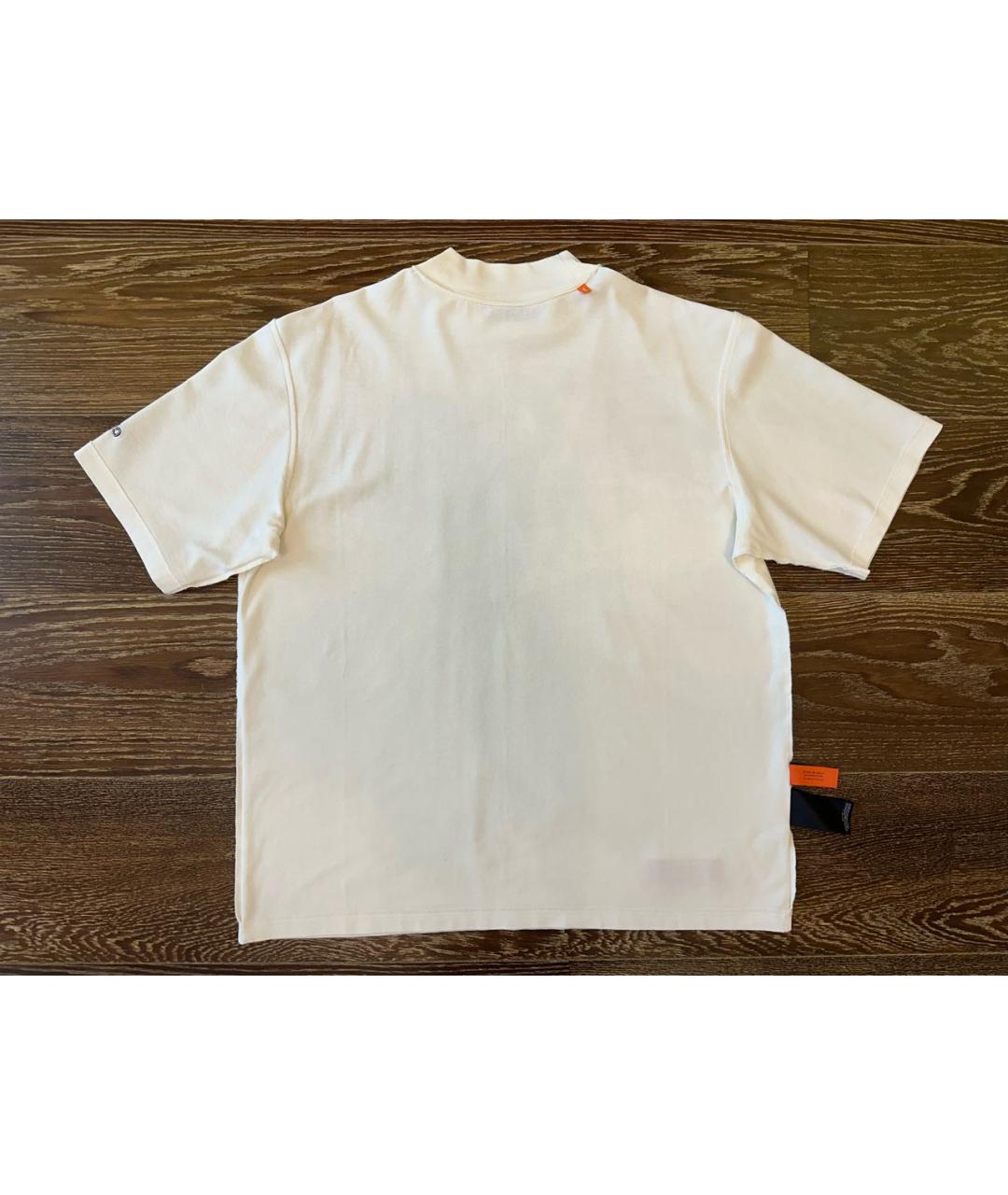 HERON PRESTON Белая хлопковая футболка, фото 3