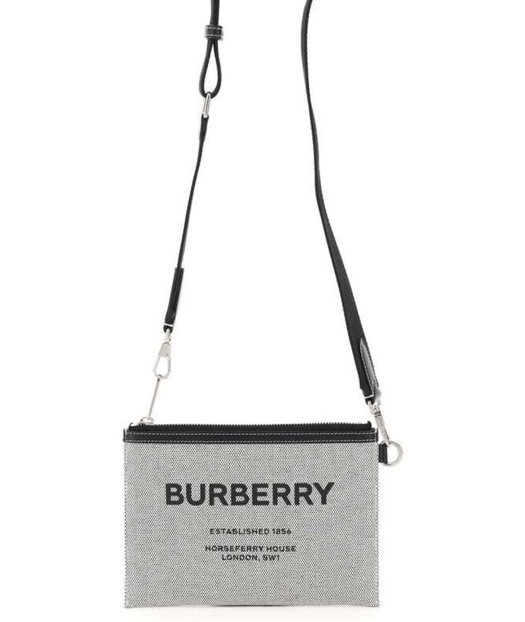BURBERRY Серая сумка на плечо, фото 3
