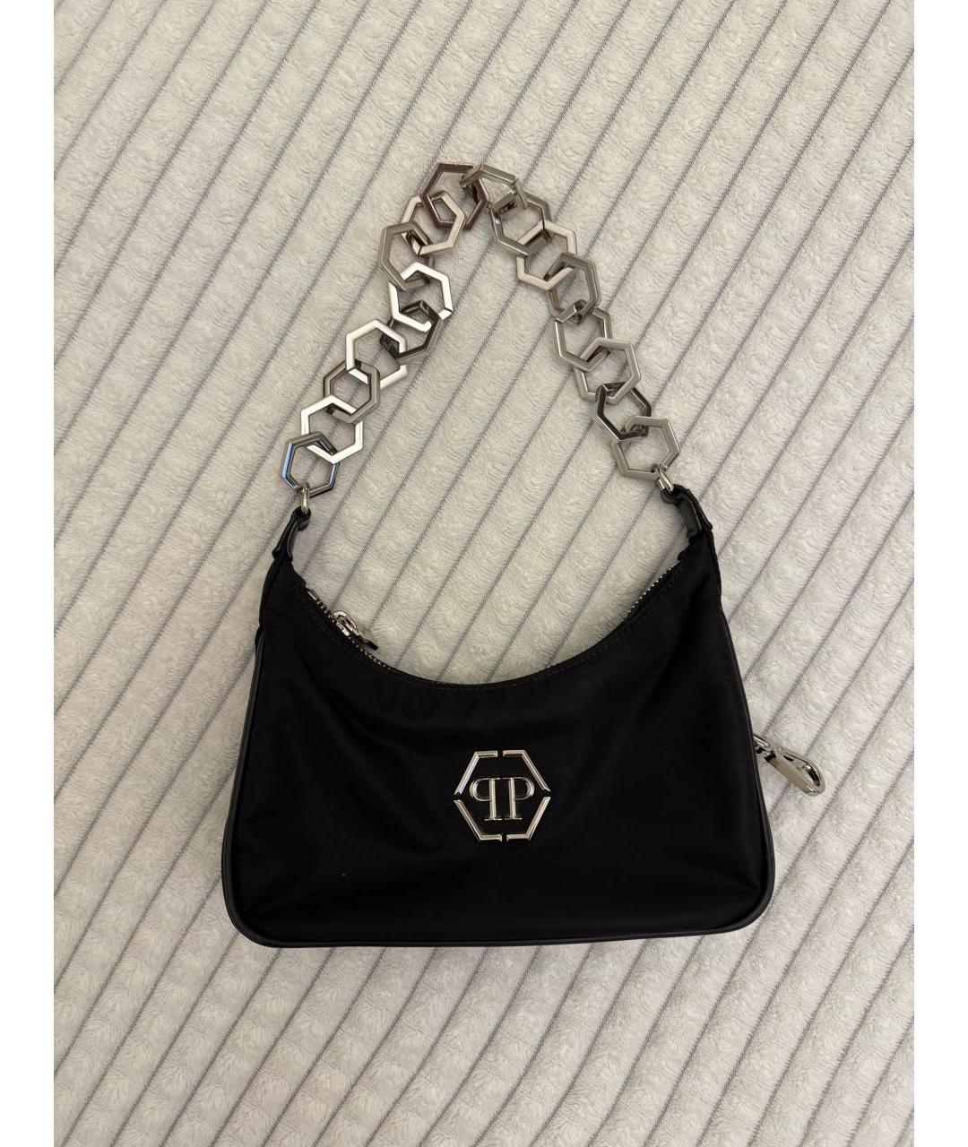 PHILIPP PLEIN Черная сумка с короткими ручками, фото 2