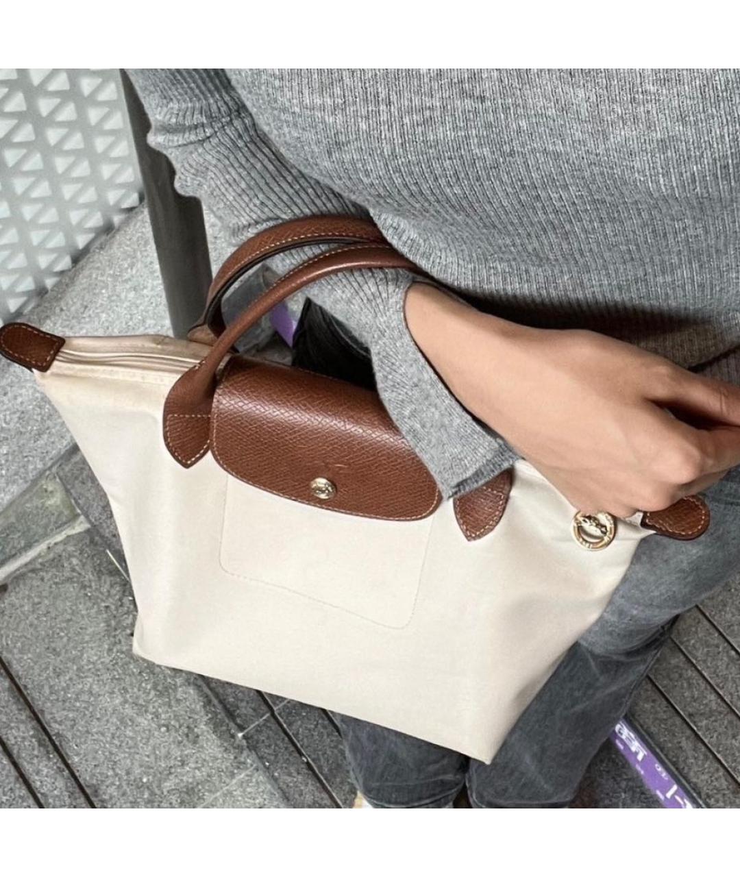 LONGCHAMP Белая сумка тоут, фото 4