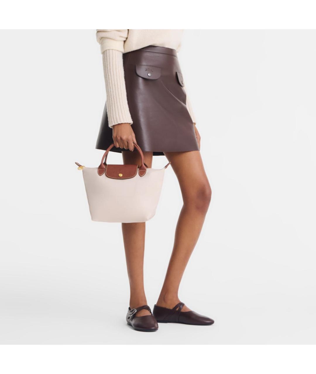 LONGCHAMP Белая сумка тоут, фото 7