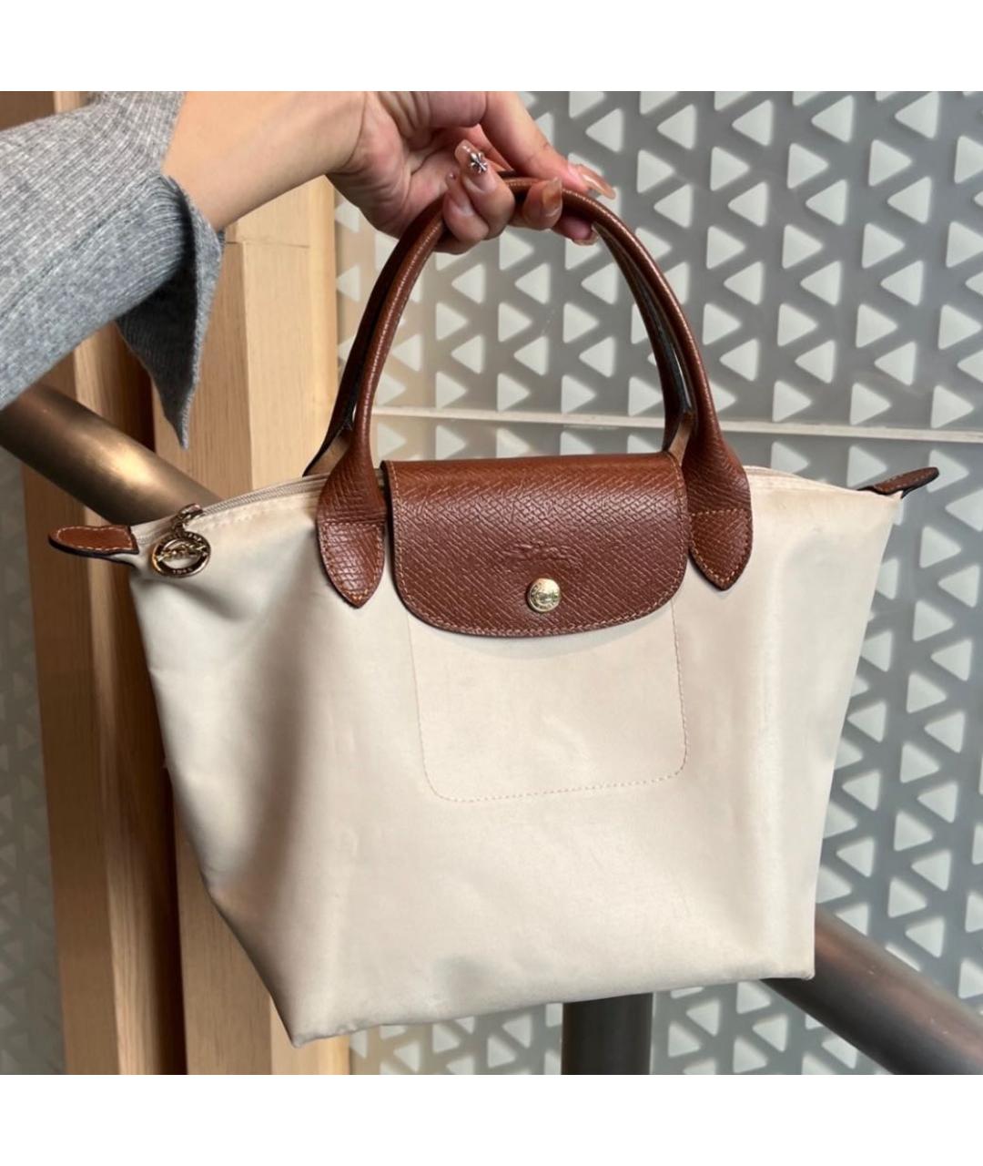 LONGCHAMP Белая сумка тоут, фото 3