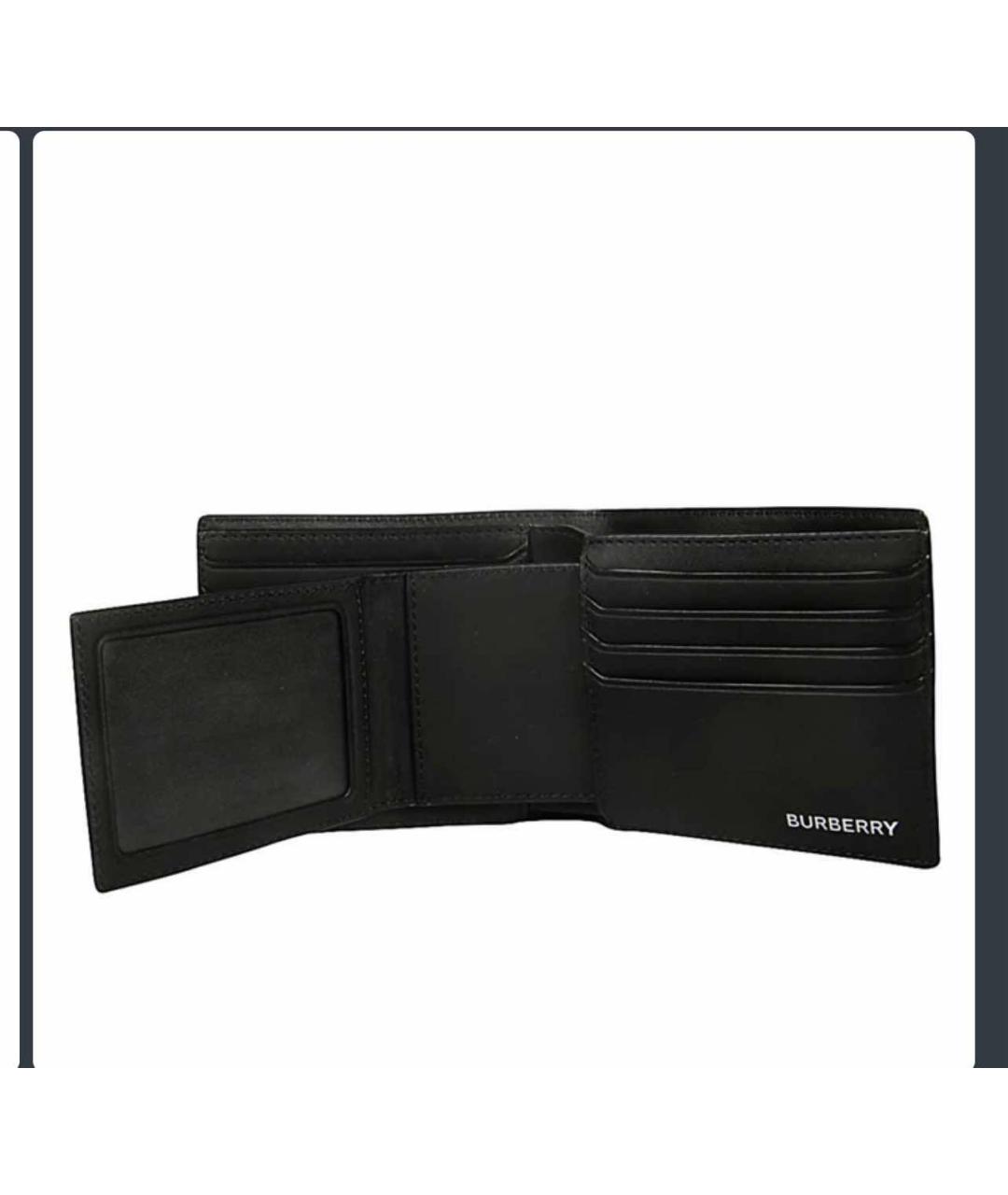BURBERRY Черный кошелек, фото 3