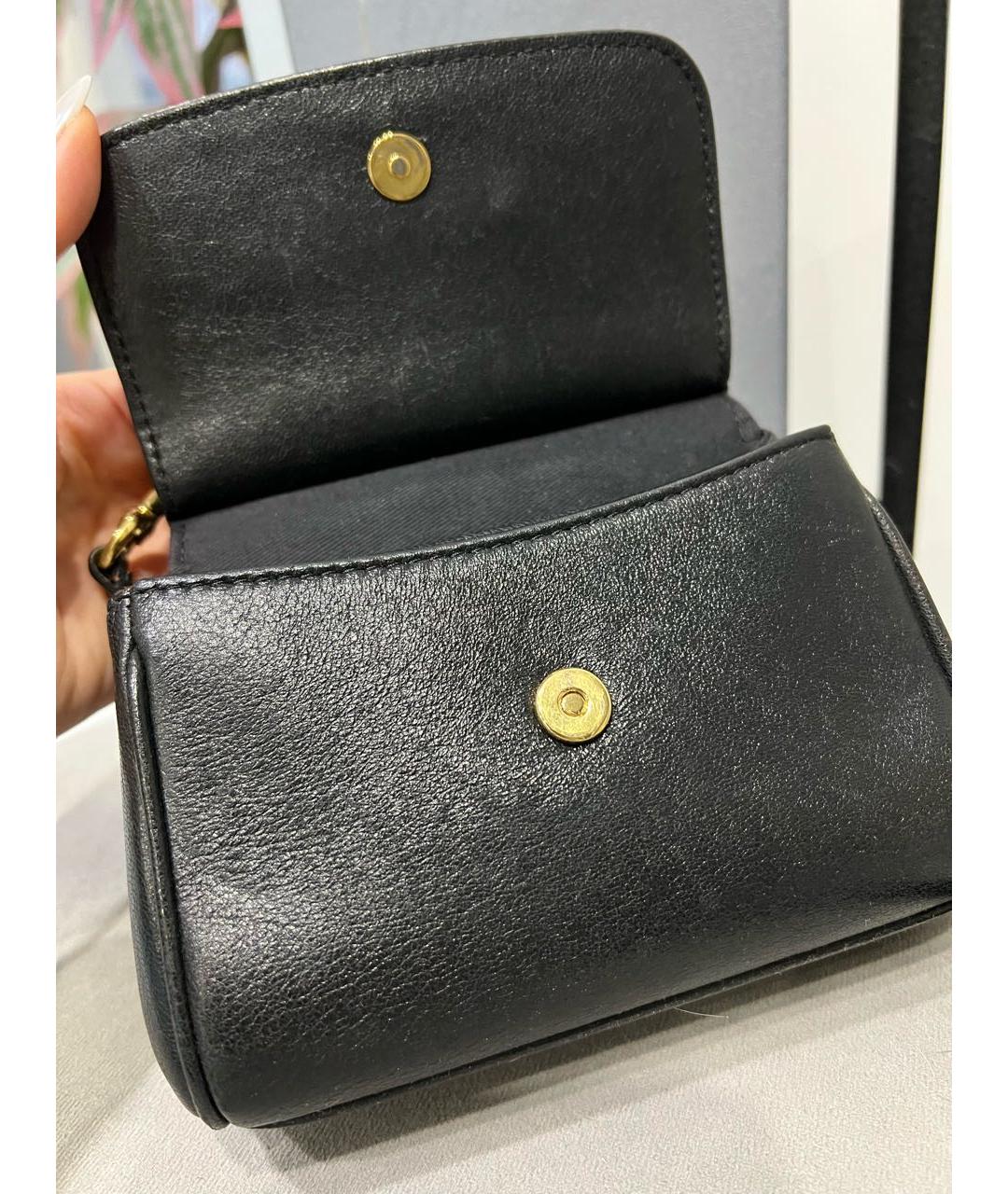DOLCE&GABBANA Черная кожаная сумка с короткими ручками, фото 4