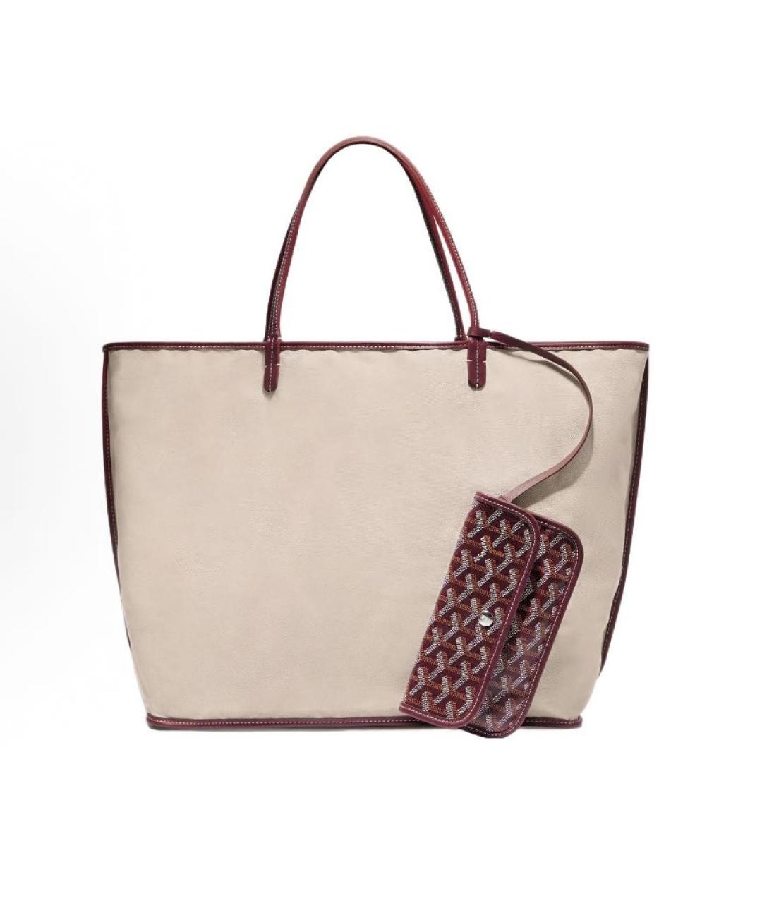 GOYARD Бордовая сумка тоут, фото 4