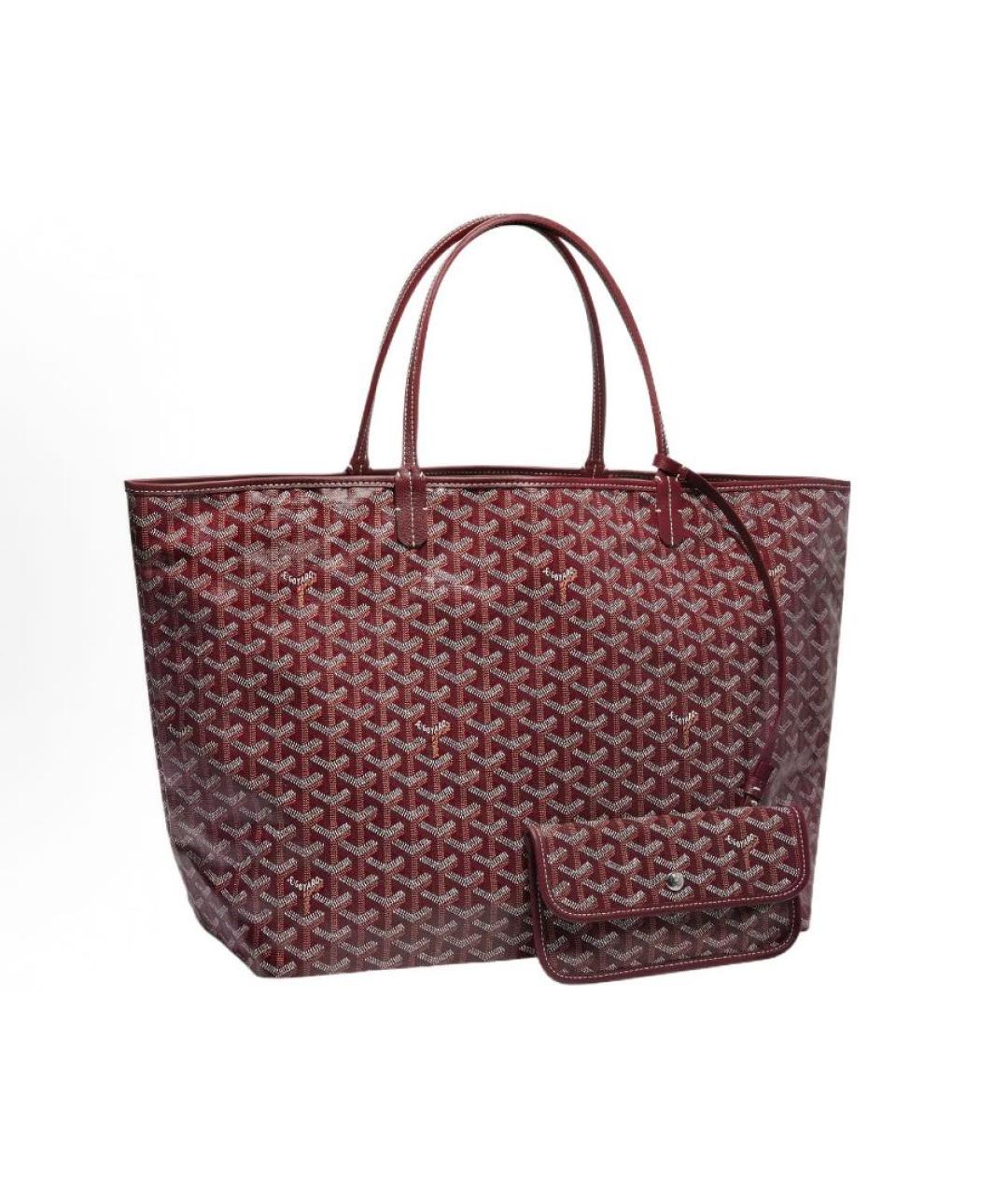 GOYARD Бордовая сумка тоут, фото 2