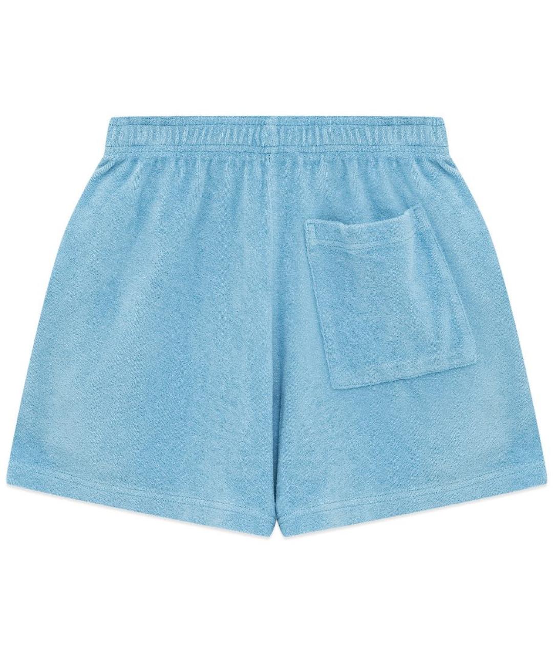 SPORTY AND RICH Голубые хлопковые шорты, фото 2
