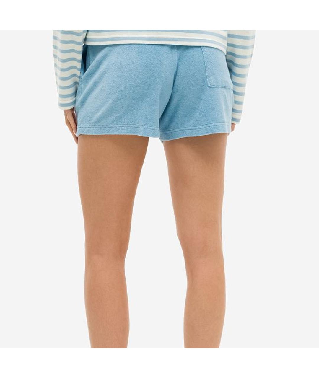 SPORTY AND RICH Голубые хлопковые шорты, фото 4