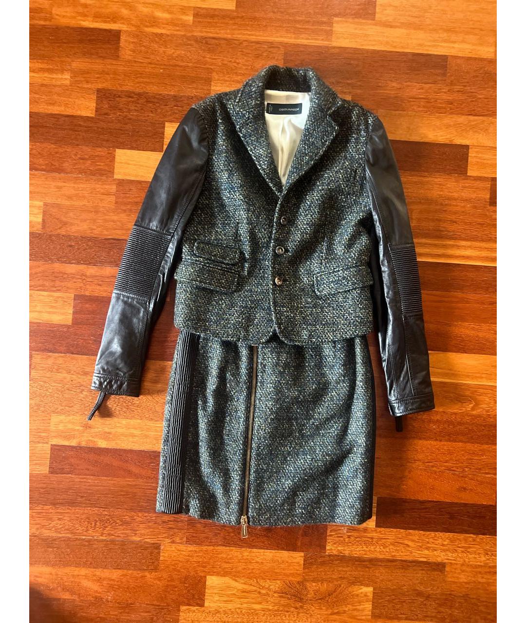 DSQUARED2 Серый костюм с юбками, фото 9