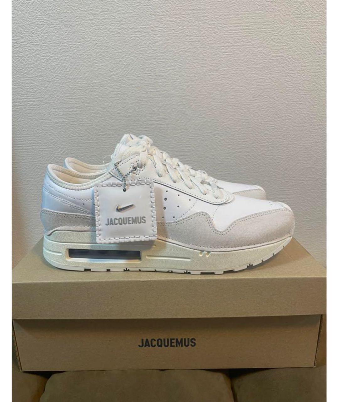 JACQUEMUS Белые кожаные кроссовки, фото 5