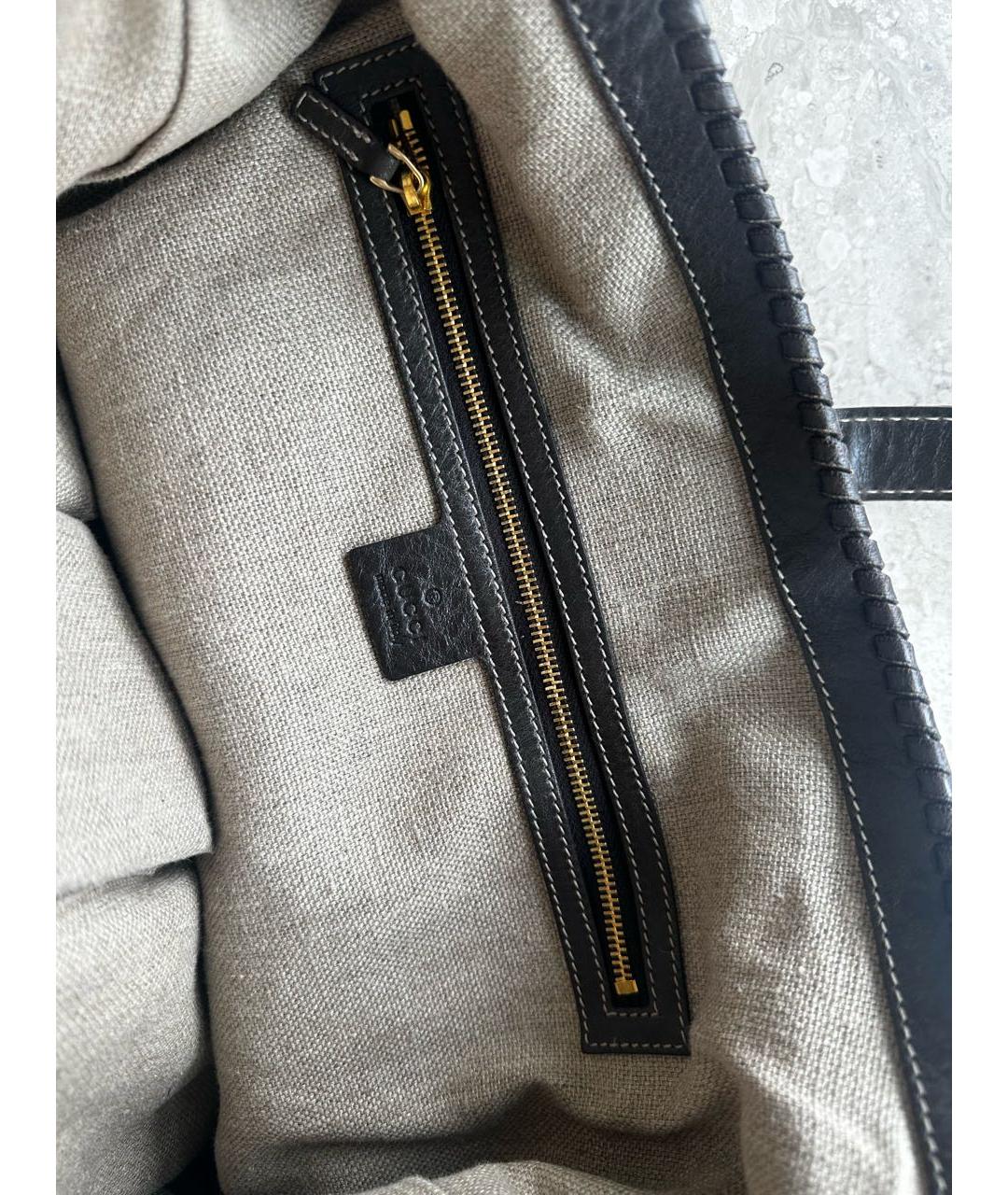 GUCCI Коричневая сумка тоут из экзотической кожи, фото 3