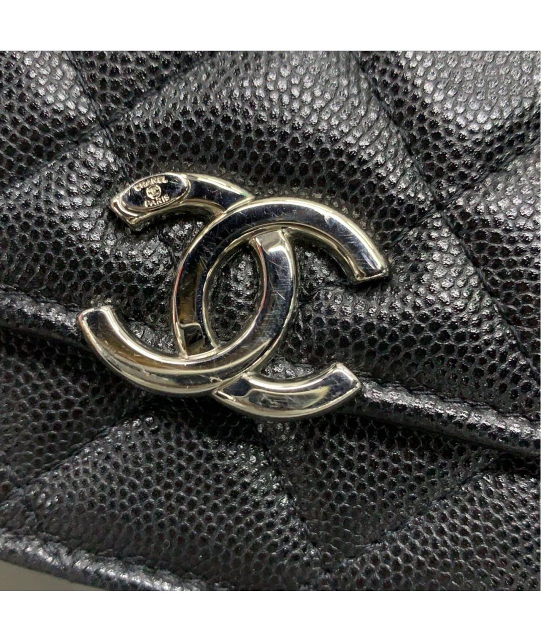 CHANEL Черная кожаная сумка через плечо, фото 7