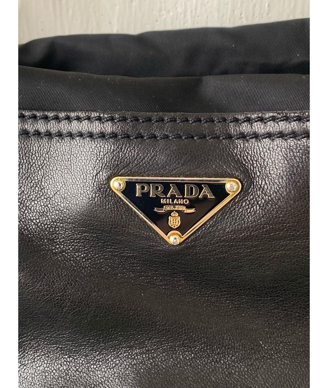 PRADA Черная сумка с короткими ручками, фото 5