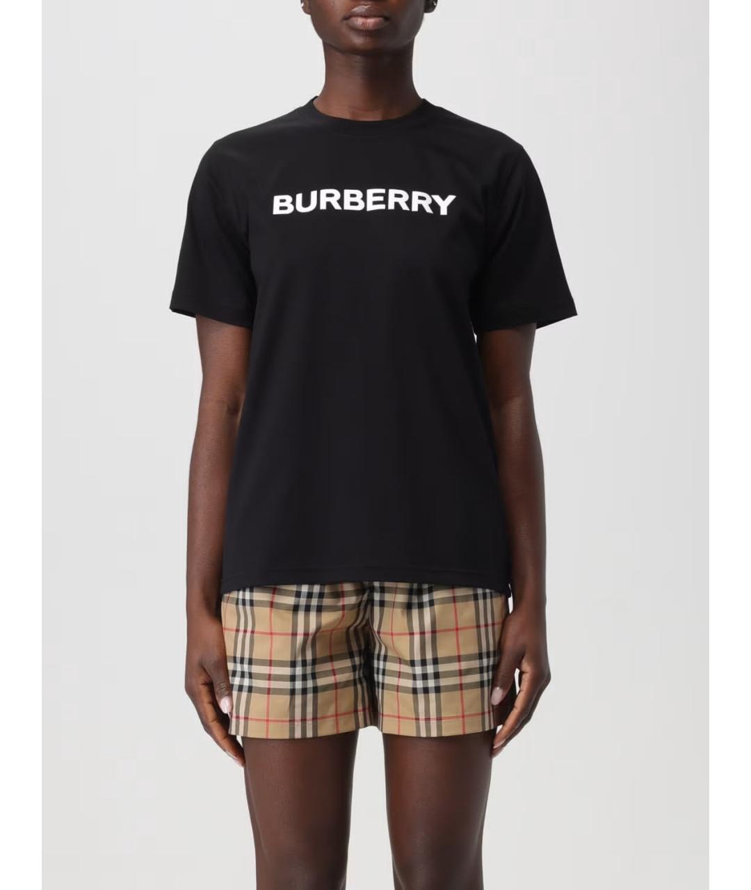 BURBERRY Черная футболка, фото 2