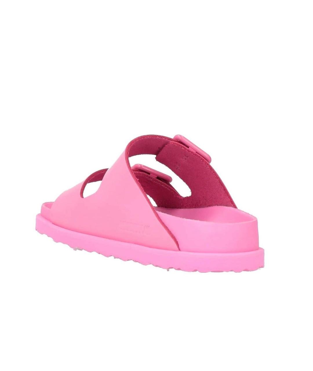 BIRKENSTOCK Розовые кожаные сандалии, фото 5