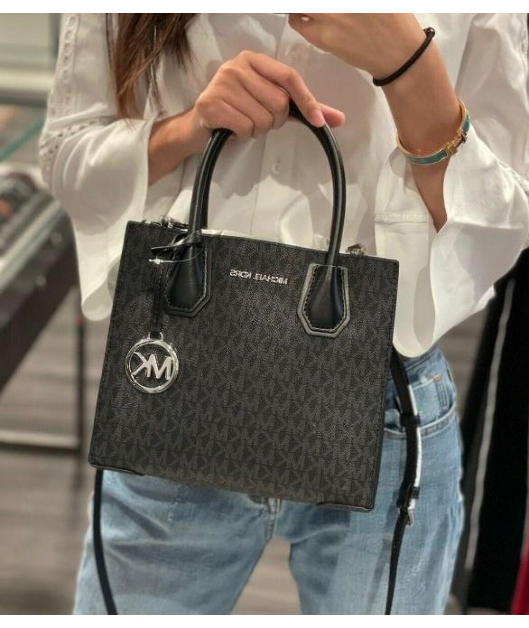 MICHAEL KORS Черная сумка с короткими ручками, фото 5