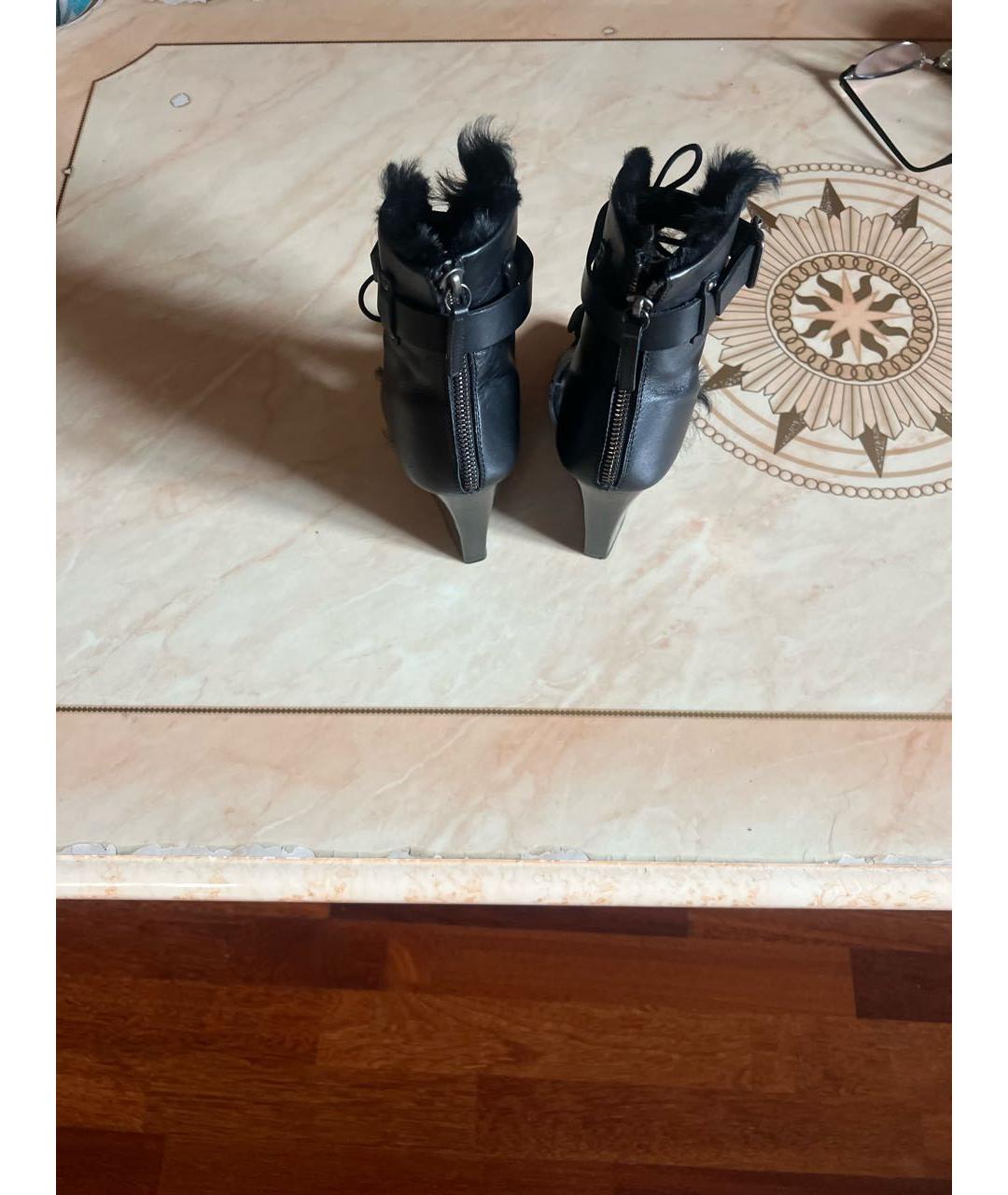 PROENZA SCHOULER Черные кожаные босоножки, фото 3
