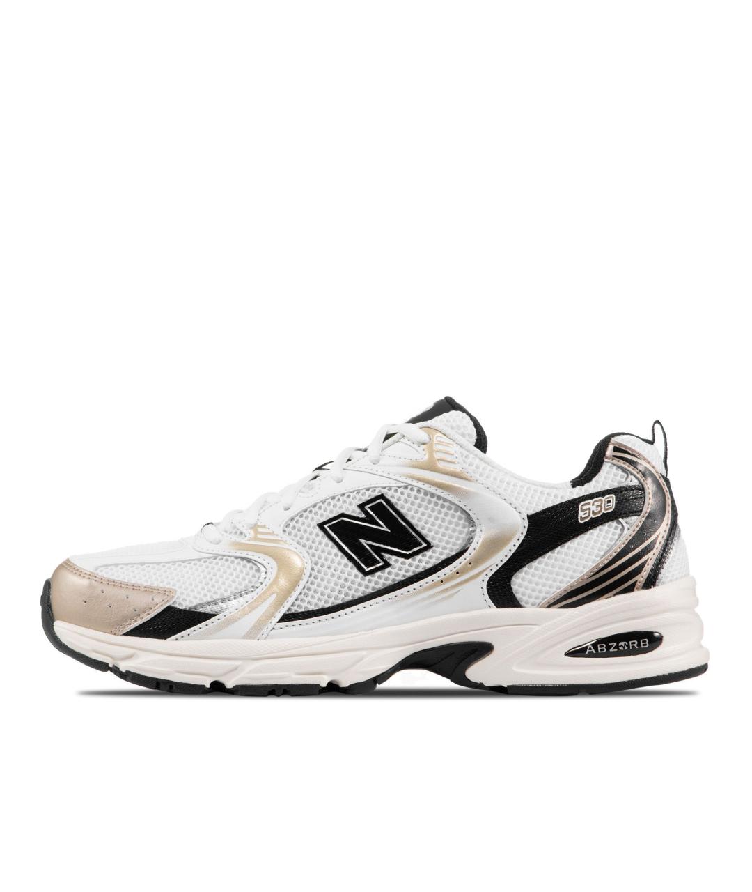 NEW BALANCE Белые текстильные кроссовки, фото 3