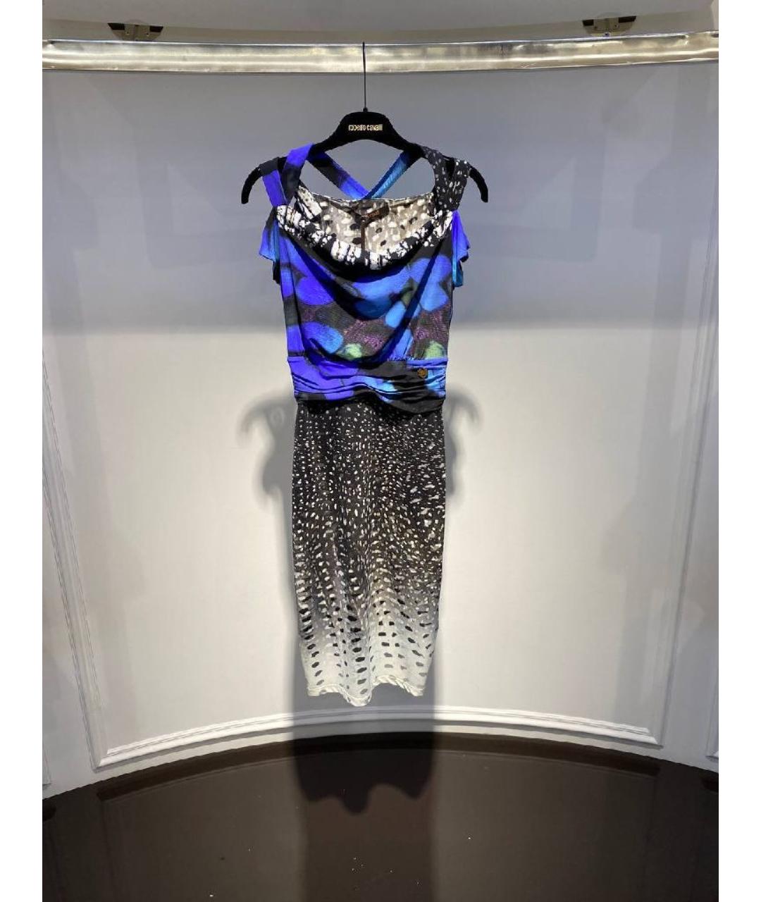 ROBERTO CAVALLI Мульти платье, фото 3