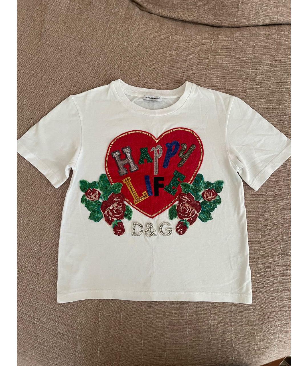 DOLCE&GABBANA Белый детская футболка / топ, фото 7