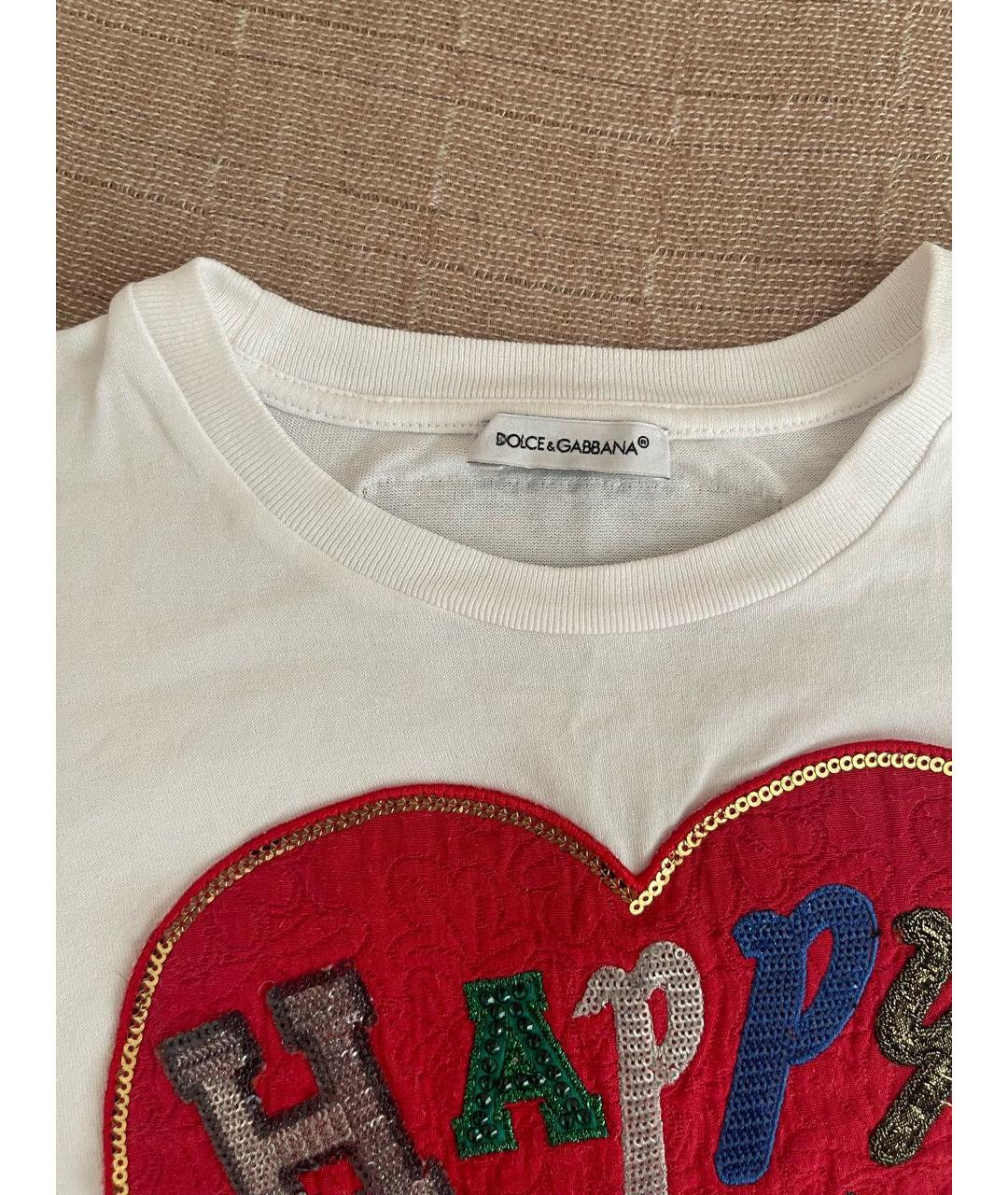 DOLCE&GABBANA Белый детская футболка / топ, фото 3