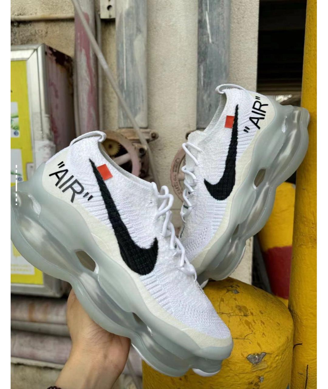 NIKE Белые текстильные высокие кроссовки / кеды, фото 8