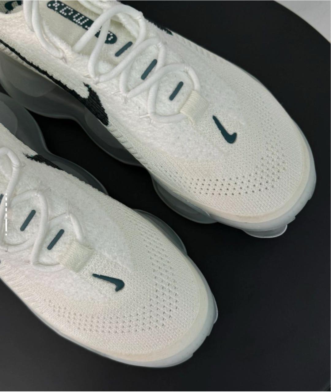 NIKE Белые текстильные высокие кроссовки / кеды, фото 6