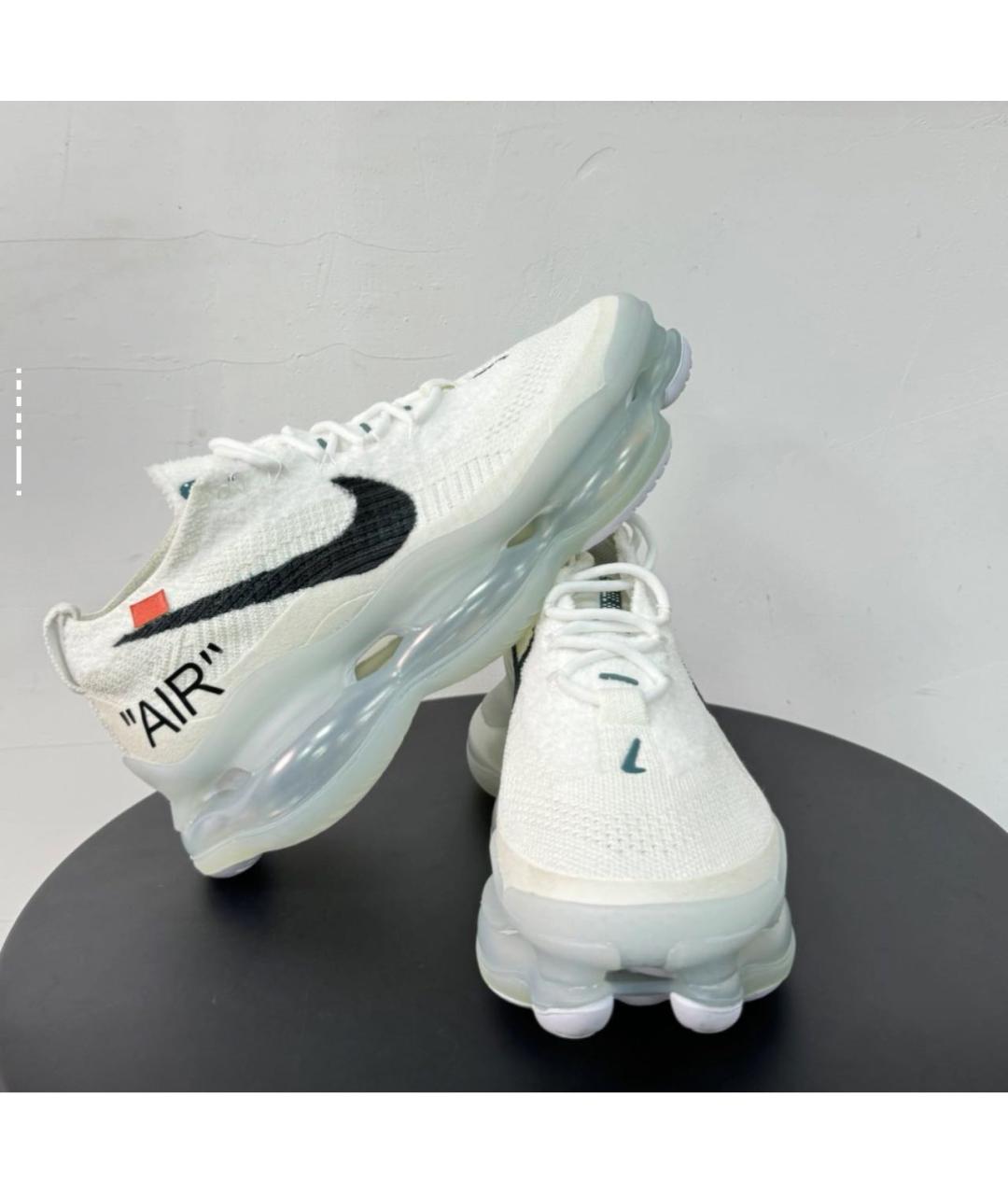 NIKE Белые текстильные высокие кроссовки / кеды, фото 4