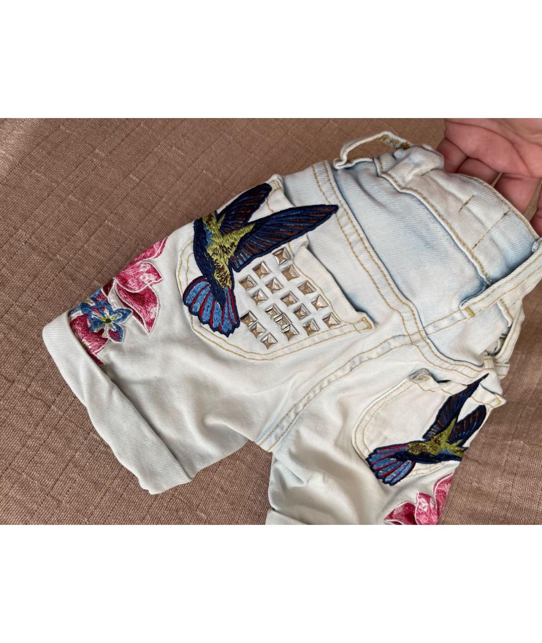 PHILIPP PLEIN Голубые брюки и шорты, фото 8
