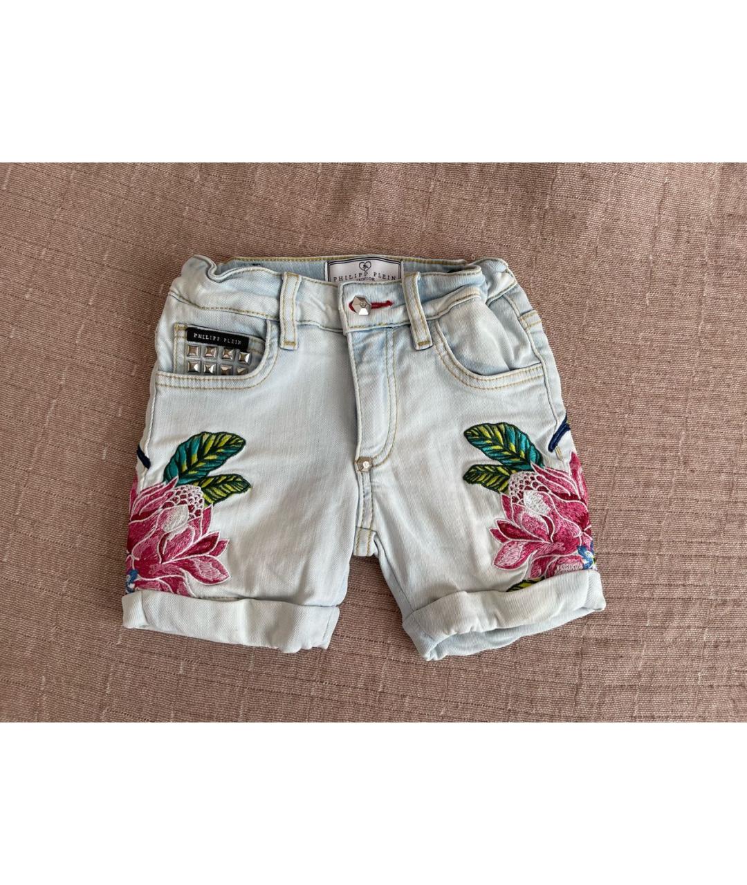 PHILIPP PLEIN Голубые брюки и шорты, фото 9