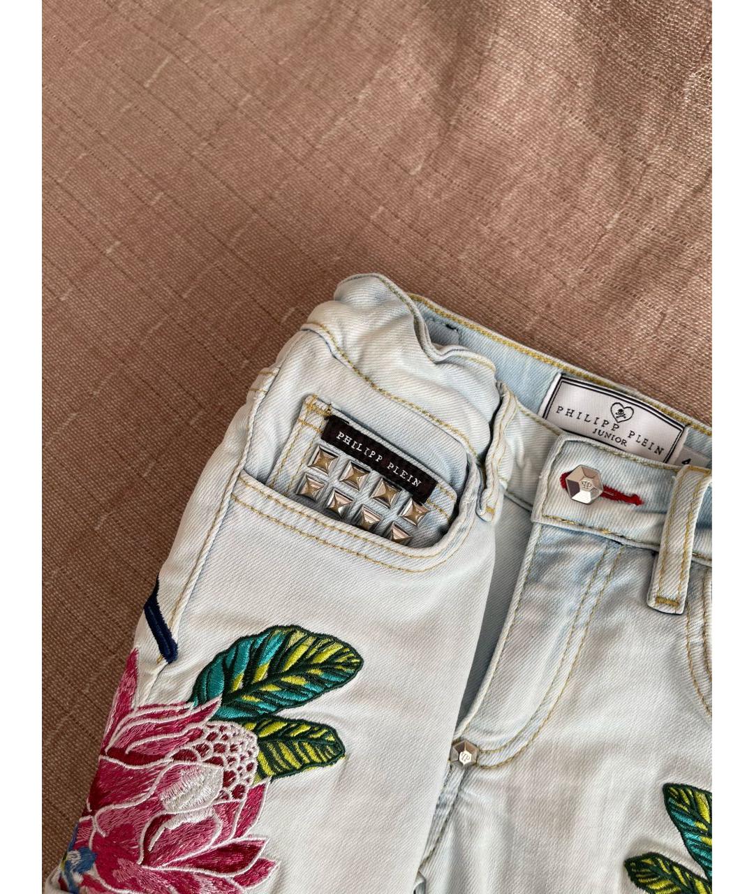 PHILIPP PLEIN Голубые брюки и шорты, фото 3
