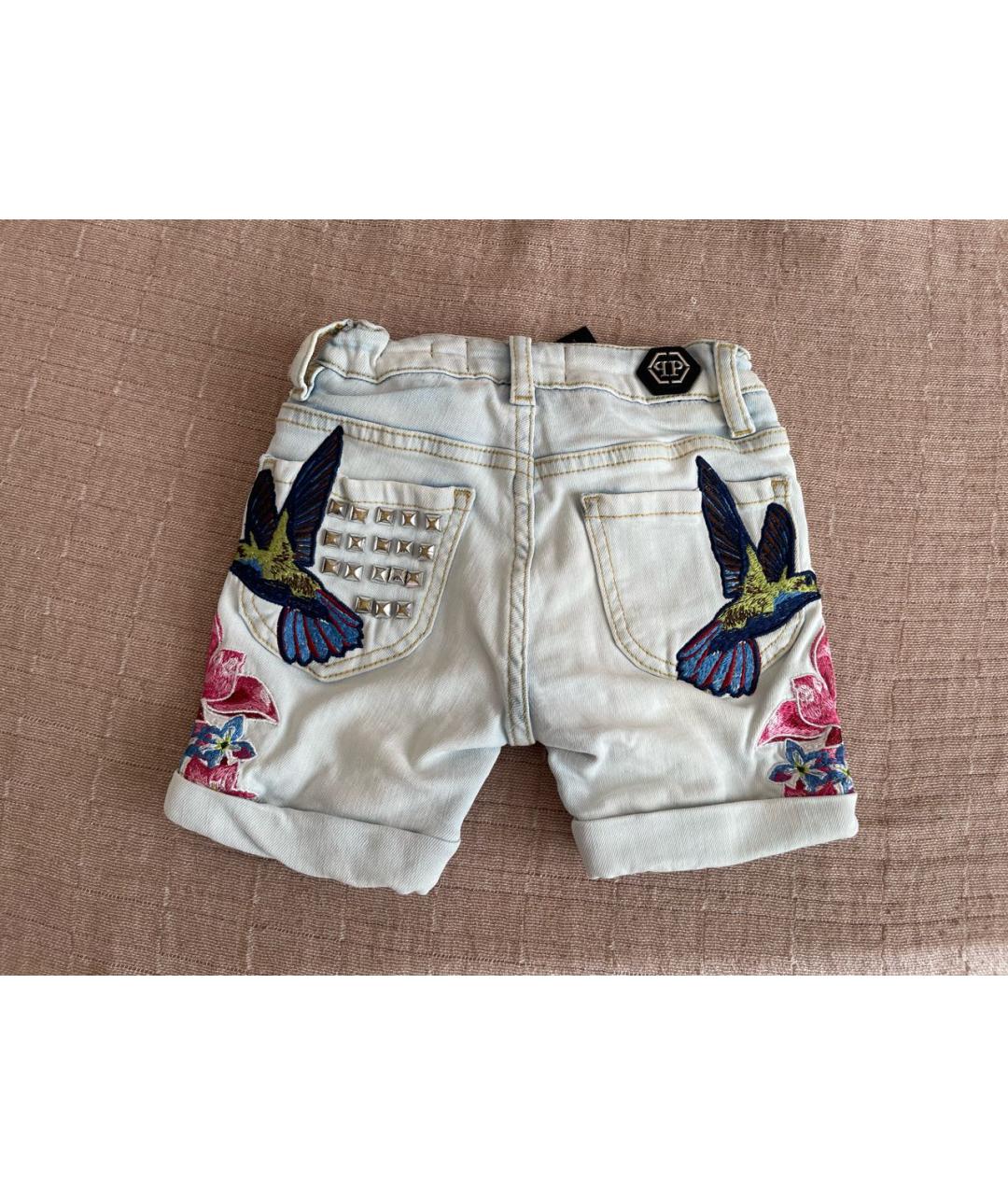 PHILIPP PLEIN Голубые брюки и шорты, фото 2