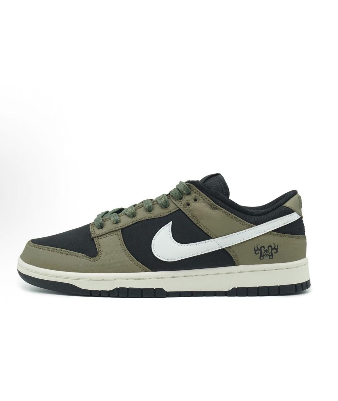 NIKE Хаки текстильные низкие кроссовки / кеды, фото 9