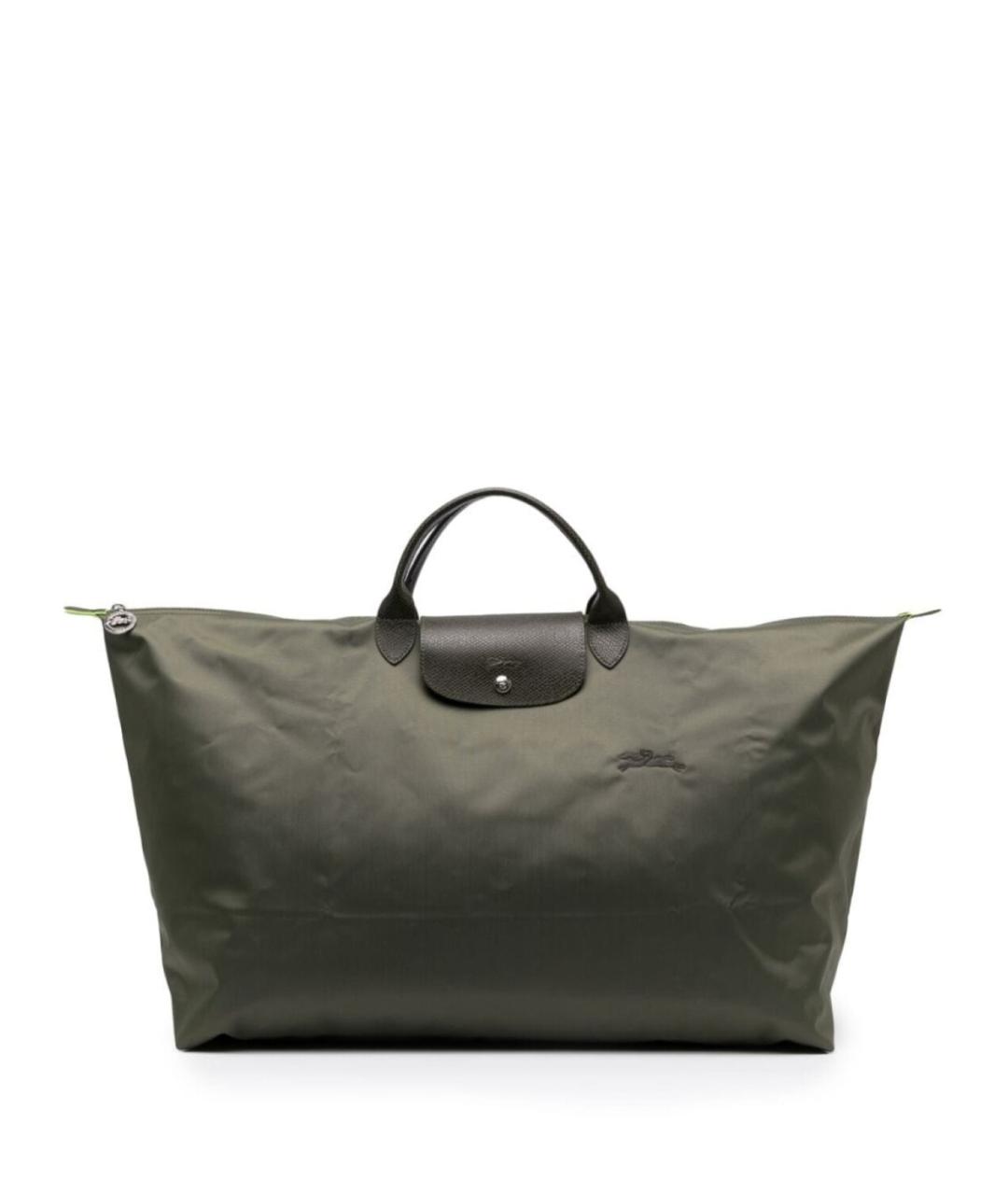 LONGCHAMP Хаки тканевая дорожная/спортивная сумка, фото 1