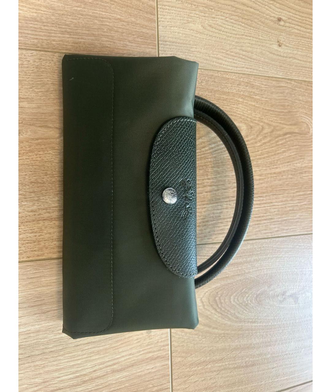 LONGCHAMP Хаки тканевая дорожная/спортивная сумка, фото 6