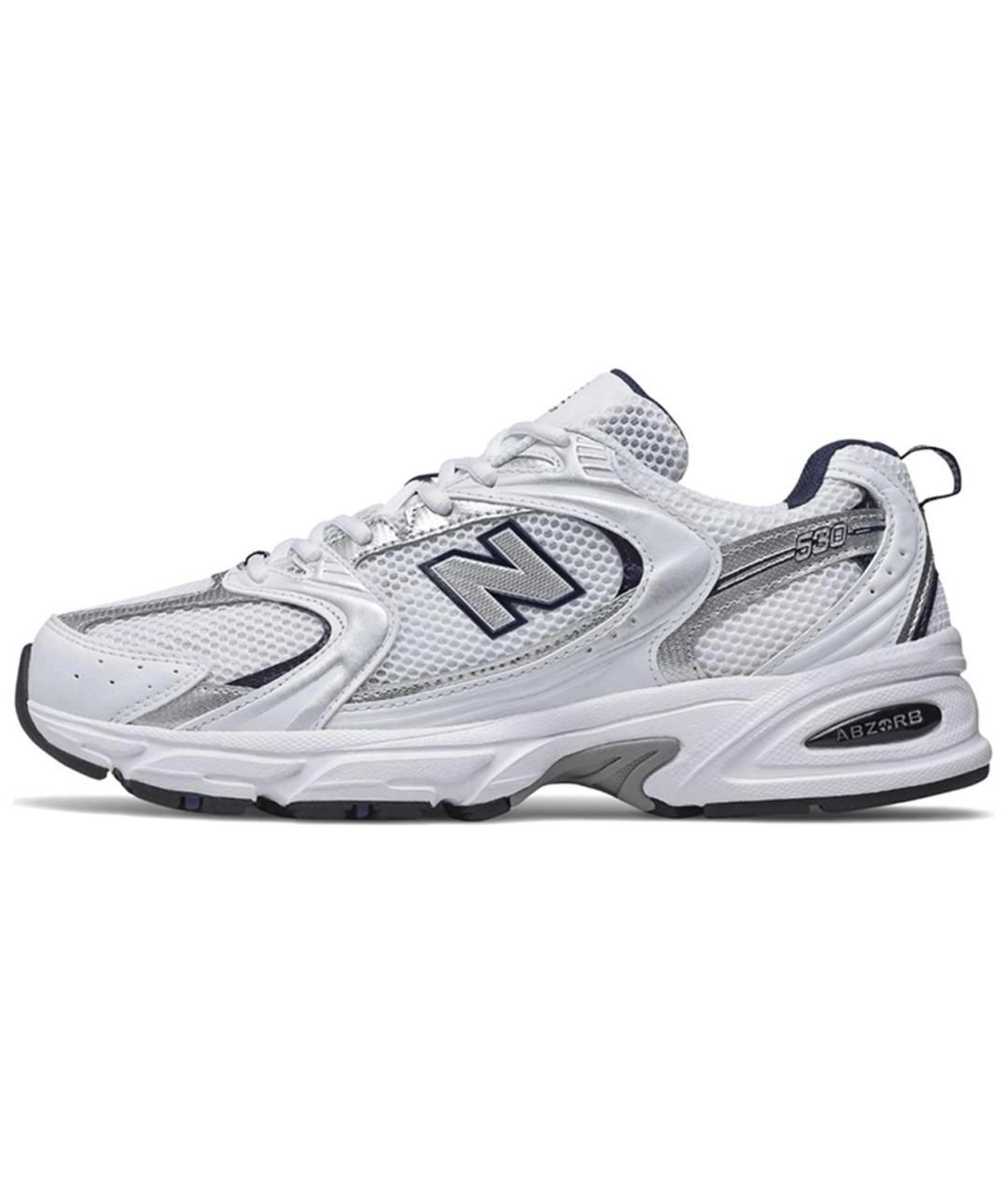 NEW BALANCE Белые текстильные кроссовки, фото 2