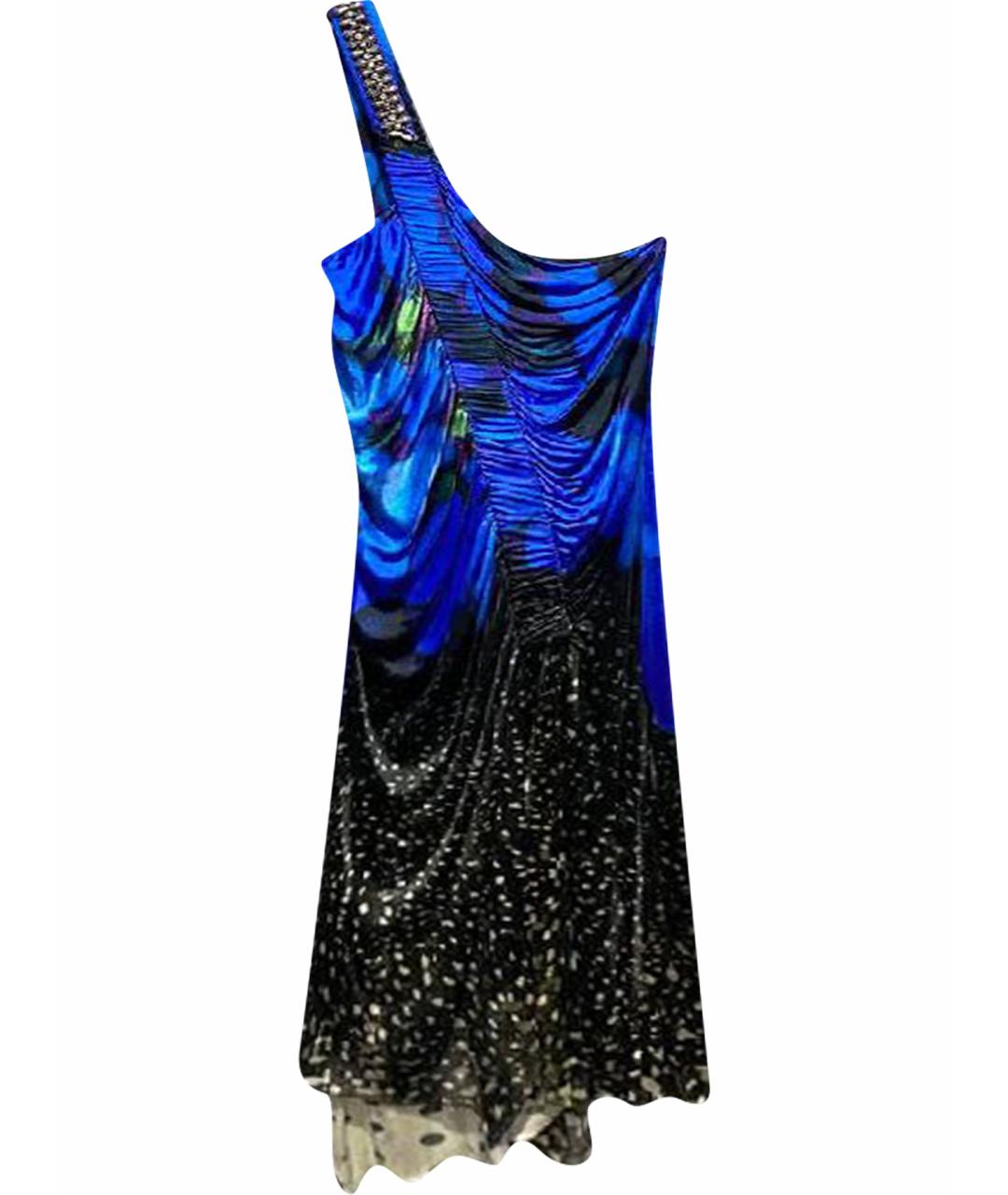 ROBERTO CAVALLI Синее платье, фото 1
