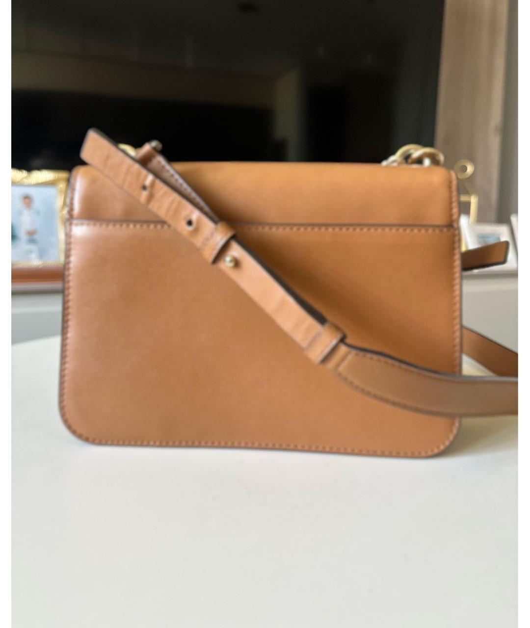 MICHAEL KORS Коричневая кожаная сумка через плечо, фото 3