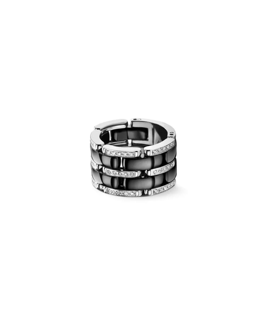 CHANEL Черное кольцо из белого золота, фото 1