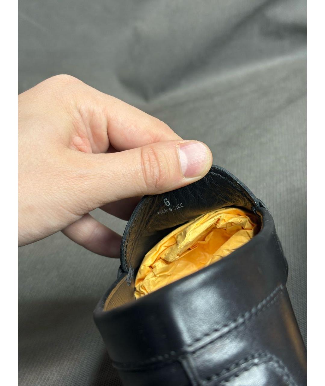 TOD'S Черные кожаные мокасины, фото 7