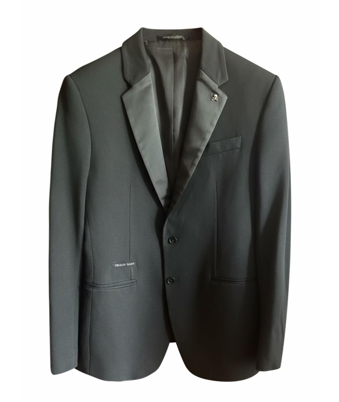 PHILIPP PLEIN Черный костюм-тройка, фото 1