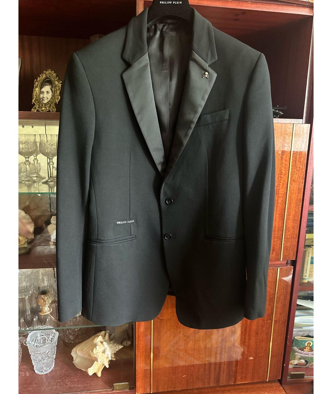 PHILIPP PLEIN Черный костюм-тройка, фото 9